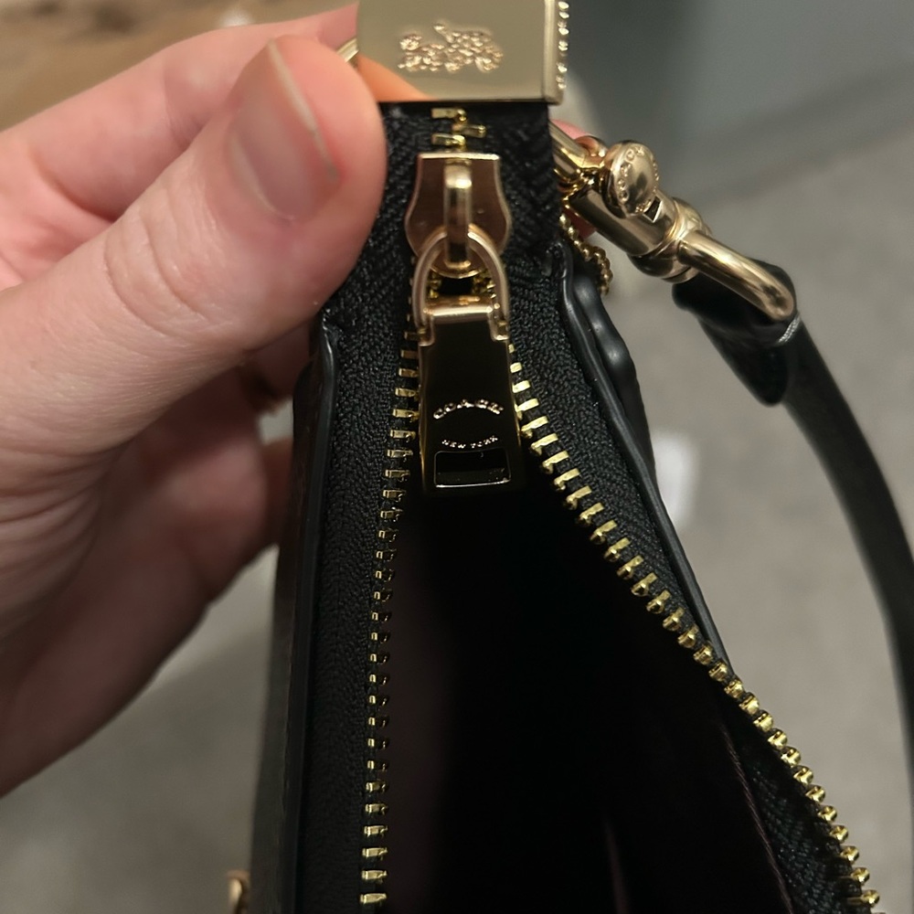 Coach Teri Hobo Bag with Gold Accents - Picture 11 of 12